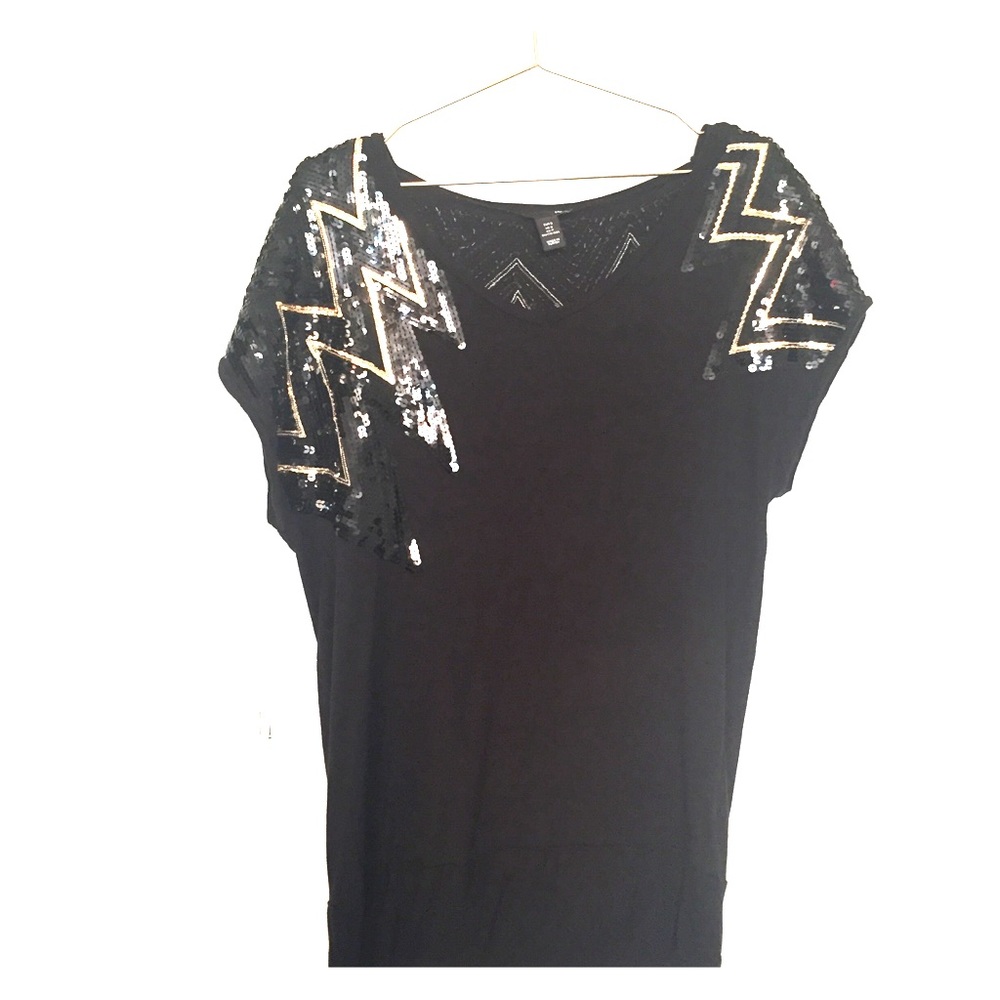 H&M | Sequined Top - Picture 1 of 5